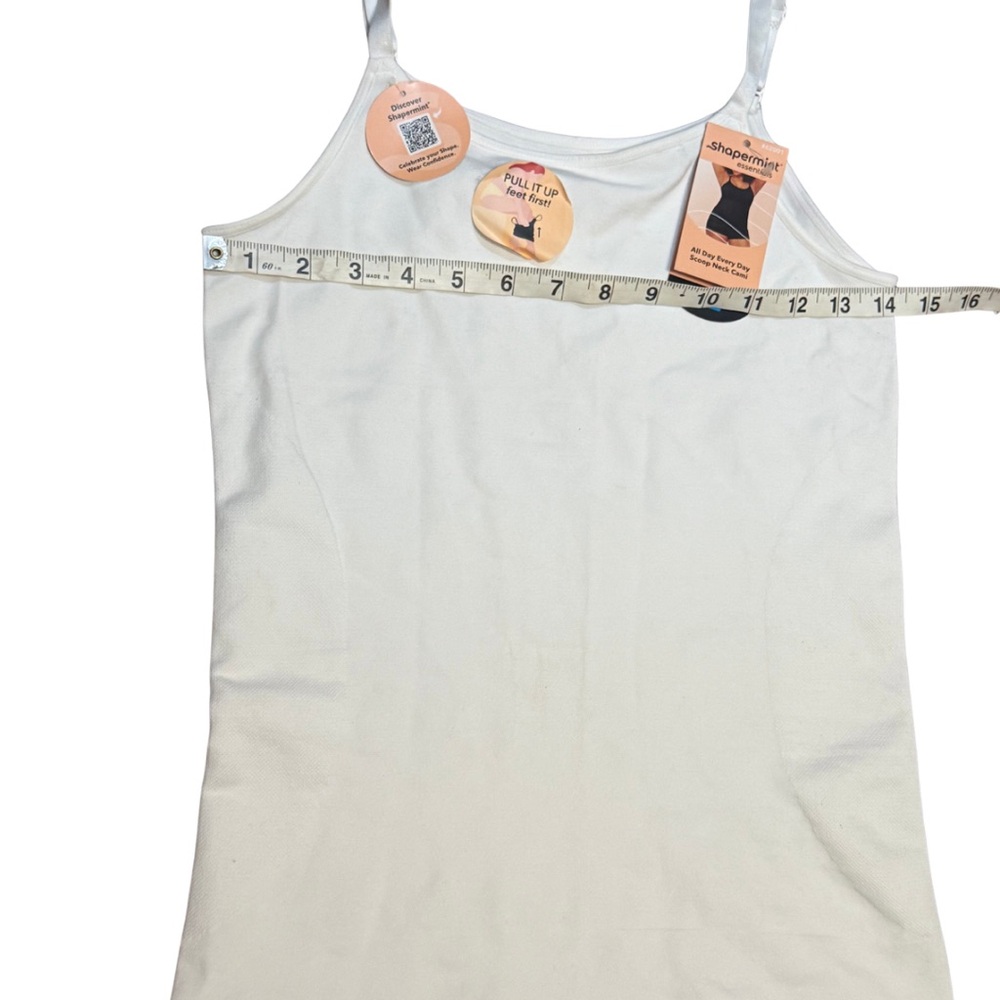 Shapermint Essentials Scoop Neck Shaping Cami White XL Plus NWT - Picture 6 of 7